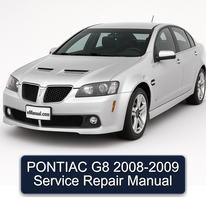 2008-2009 Pontiac G8 Service Repair Workshop Manual PDF