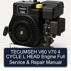 Tecumseh V60 V70 4 Cycle L Head Engine Service Repair Workshop Manual PDF