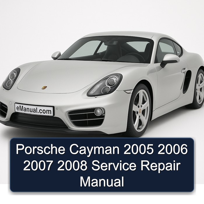 2005-2008 Porsche Cayman Service Repair Workshop Manual PDF