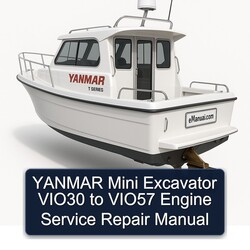 Yanmar Mini Excavator VIO30 VIO57 Engine Service Repair Workshop Manual PDF