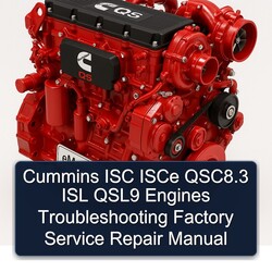 Cummins QS Series ISC Isce Qsc8.3 ISL QSL9 Engines Service Repair Workshop Manual PDF