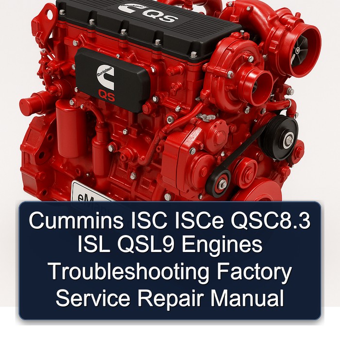 Cummins QS Series ISC Isce Qsc8.3 ISL QSL9 Engines Service Repair Workshop Manual PDF