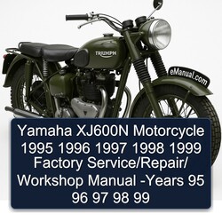 1995-1999 Yamaha XJ Models XJ600N Motorcycle years 95 96 97 98 99 Service Repair Workshop Manual PDF