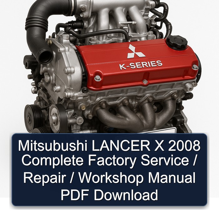 2008 Dodge Lancer Mitsubushi X / Service Repair Workshop Manual PDF