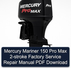 Mercury Mariner 150 Pro Max 2-stroke Service Repair Workshop Manual PDF