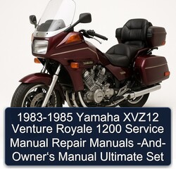 1983-1985 Yamaha XVZ Models XVZ12 Venture Royale 1200 - Owner‘s Ultimate Set Service Repair Workshop Manual PDF