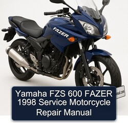 1998 Yamaha Fazer FZS 600 Motorcycle Service Repair Workshop Manual PDF