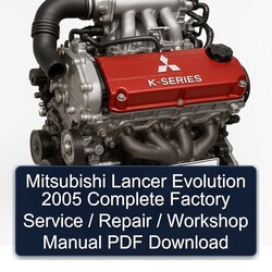 2005 Mitsubishi Lancer Evolution / Service Repair Workshop Manual PDF
