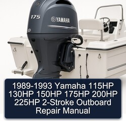 1989-1993 Yamaha 115HP 130HP 150HP 175HP 200HP 225HP 2-stroke Outboard Service Repair Workshop Manual PDF