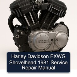 1981 Harley Davidson Model 125 Fxwg Shovelhead Service Repair Workshop Manual PDF