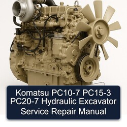 Komatsu PC10-7 PC15-3 PC20-7 Hydraulic Excavator Service Repair Workshop Manual PDF