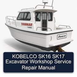 Kobelco SK16 SK17 Excavator Service Repair Workshop Manual PDF