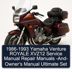 1986-1993 Yamaha XVZ Models Venture Royale XVZ12 - Owner‘s Ultimate Set Service Repair Workshop Manual PDF