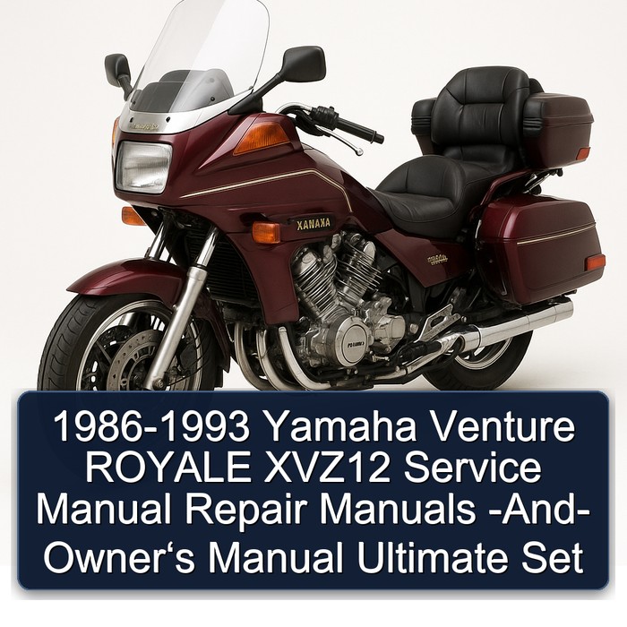1986-1993 Yamaha XVZ Models Venture Royale XVZ12 - Owner‘s Ultimate Set Service Repair Workshop Manual PDF