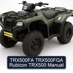 TRX500FA TRX500FGA Rubicon TRX500 Service Repair Workshop Manual PDF