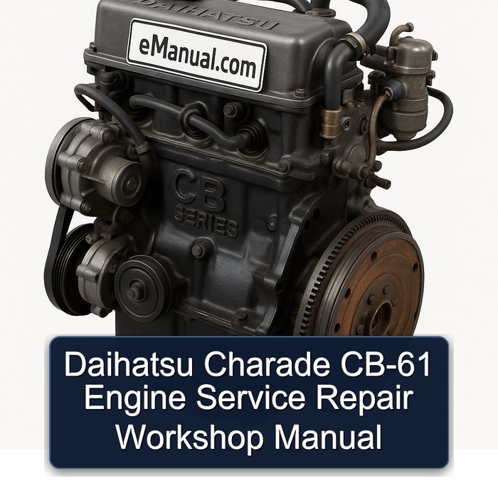 Daihatsu CB Series Charade CB-61 Engine Service Repair Workshop Manual PDF