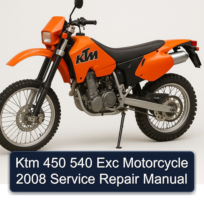 2008 KTM 450 540 Exc Motorcycle Service Repair Workshop Manual PDF