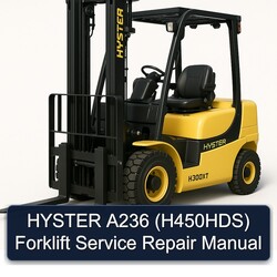 Hyster A236 (H450HDS) Forklift H450HDS Service Repair Workshop Manual PDF