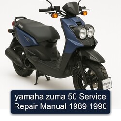 1989-1990 Yamaha Zuma Service Repair Workshop Manual PDF