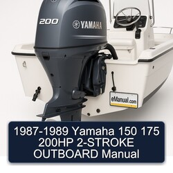 1987-1989 Yamaha 150 175 200HP 2-stroke Outboard Service Repair Workshop Manual PDF