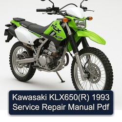1993 Kawasaki KLX Series Klx650(r) Service Repair Workshop Manual PDF