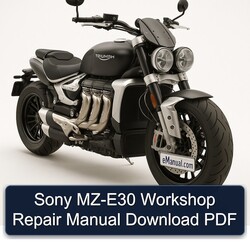 Triumph Rocket Sony MZ-E30 Service Repair Workshop Manual PDF