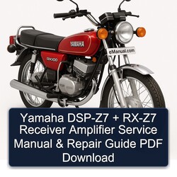 Yamaha RX Models DSP-Z7 RX-Z7 Receiver Amplifier Service Repair Workshop Manual PDF
