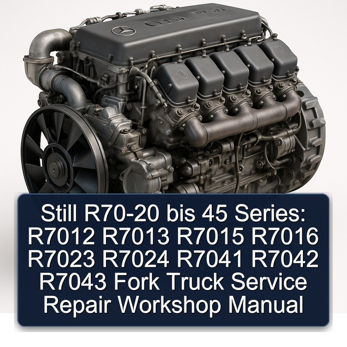 Mercedes Benz OM Series Still R70-20 Bis 45 Series: R7012 R7013 R7015 R7016 R7023 R7024 R7041 R7042 R7043 Fork Service Repair Workshop Manual PDF