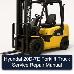 Hyundai 20D-7E Forklift Truck Service Repair Workshop Manual PDF