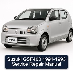 1991-1993 Suzuki A Models GSF400 Service Repair Workshop Manual PDF