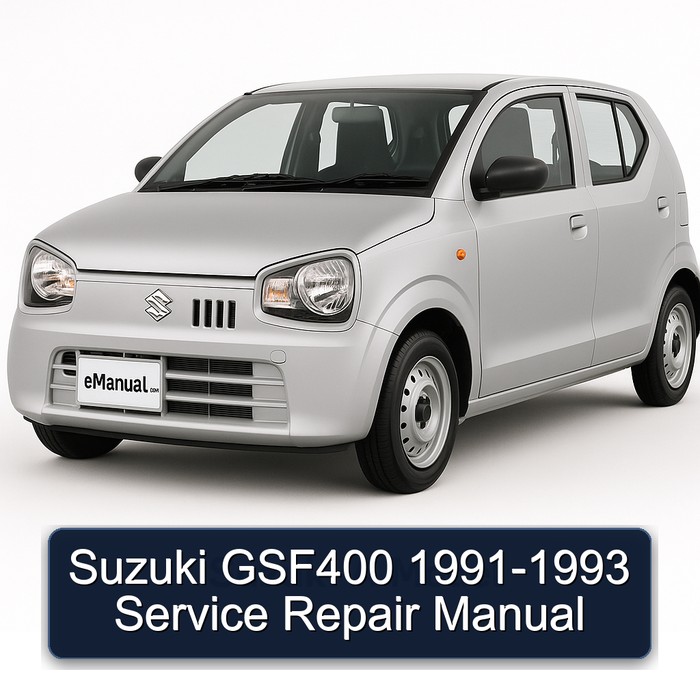 1991-1993 Suzuki A Models GSF400 Service Repair Workshop Manual PDF