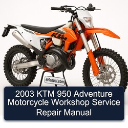 2003 KTM 950 Adventure Motorcycle Service Repair Workshop Manual PDF