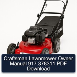 Craftsman Lawnmower Owner 917.378311 Owner's Manual PDF