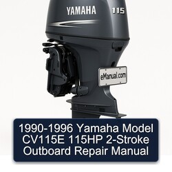 1990-1996 Yamaha Model CV115E 115HP 2-stroke Outboard Service Repair Workshop Manual PDF