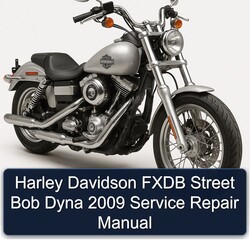 2009 Harley Davidson Servi Car Fxdb Street Bob Dyna Service Repair Workshop Manual PDF