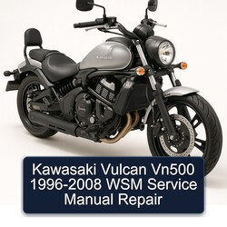 1996-2008 Kawasaki Vulcan VN500 - WSM Service Repair Workshop Manual PDF