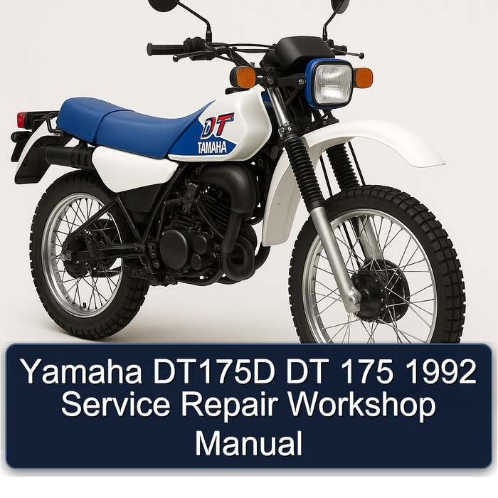1992 Yamaha DT Models DT175D 175 Service Repair Workshop Manual PDF
