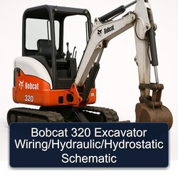 Bobcat 320 Excavator /hydraulic/hydrostatic Electrical Wiring Diagrams PDF