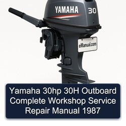 1987 Yamaha 30HP 30H Outboard Service Repair Workshop Manual PDF