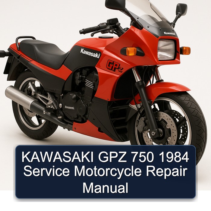1984 Kawasaki GPZ Series 750 Motorcycle Service Repair Workshop Manual PDF