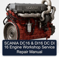 Scania 4 Series DC16 DI16 DC DI 16 Engine Service Repair Workshop Manual PDF