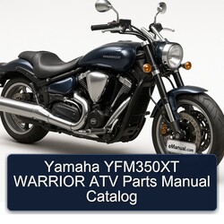 Yamaha Warrior YFM350XT ATV Parts Catalog PDF