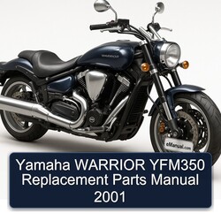 2001 Yamaha Warrior YFM350 Replacement Parts Catalog PDF