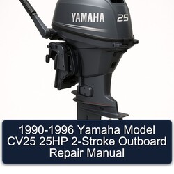 1990-1996 Yamaha Model CV25 25HP 2-stroke Outboard Service Repair Workshop Manual PDF