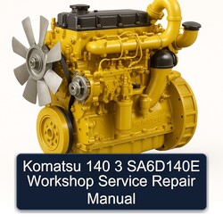 Komatsu 140 3 Sa6d140e Service Repair Workshop Manual PDF