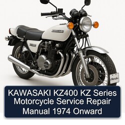 1974 Kawasaki KZ Series KZ400 Motorcycle Onward Service Repair Workshop Manual PDF