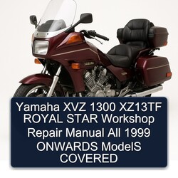 1999 Yamaha XVZ Models 1300 XZ13TF Royal Star All Onwards Covered Service Repair Workshop Manual PDF