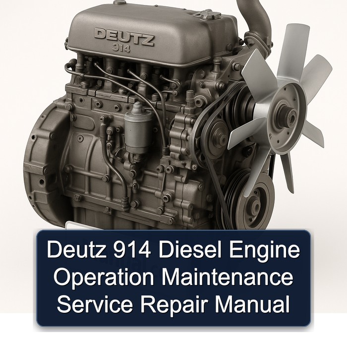 Deutz 914 Diesel Engine Operation Service Repair Workshop Manual PDF