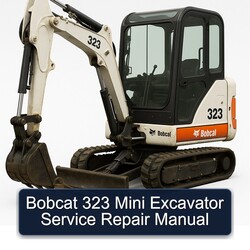 Bobcat 323 Mini Excavator Service Repair Workshop Manual PDF