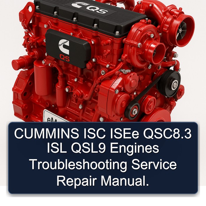 Cummins QS Series ISC Isee Qsc8.3 ISL QSL9 Engines Troubleshooting Service Repair Workshop Manual PDF